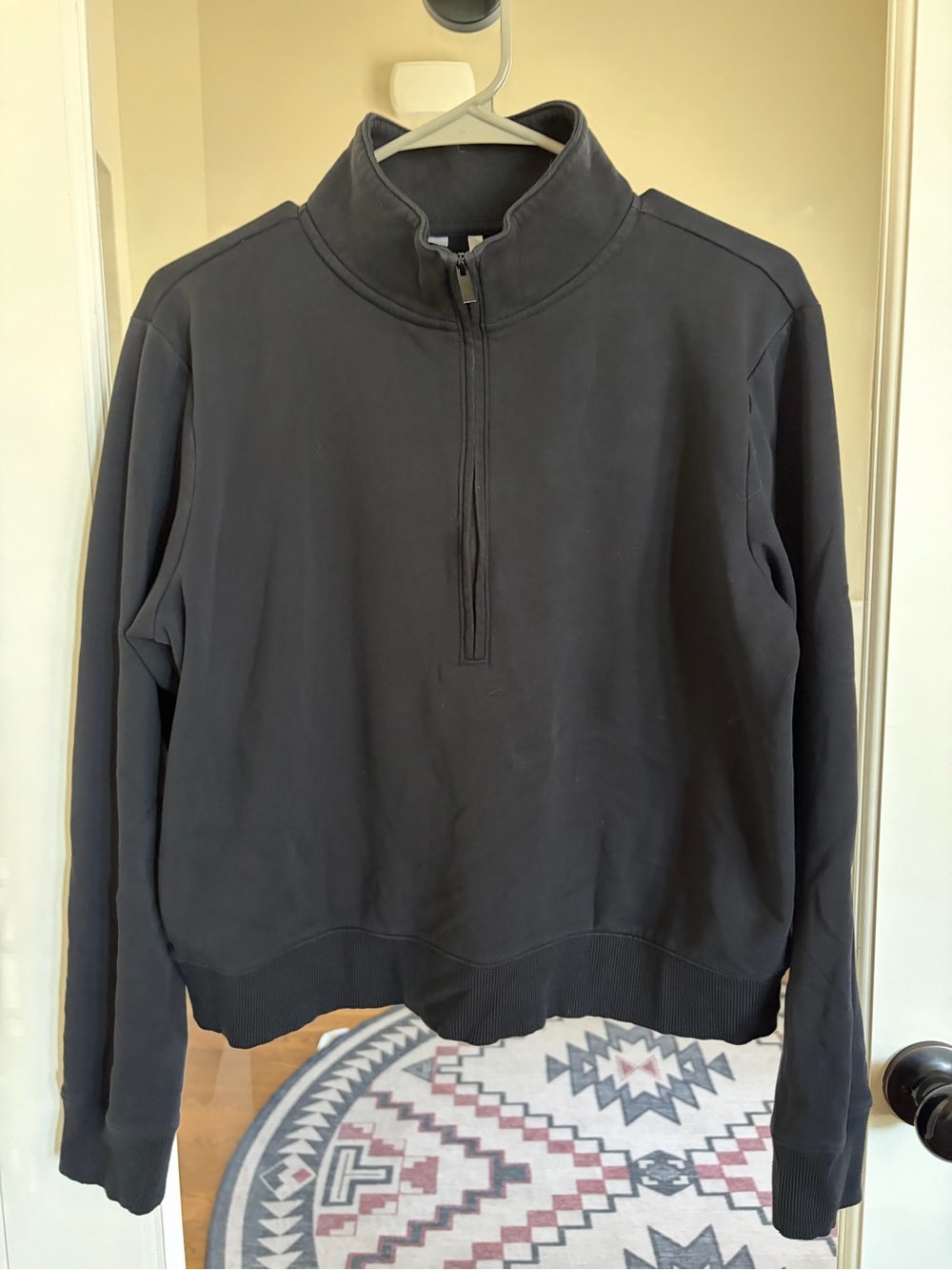 Travis Mathew Black Half-Zip Pullover